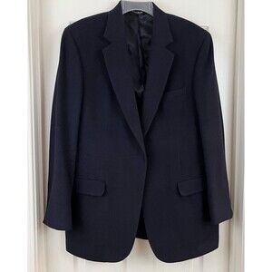 JOS. A. BANKS - Men's Navy Camelhair Gordon Two Button Sports Coat Blazer 42 Lg